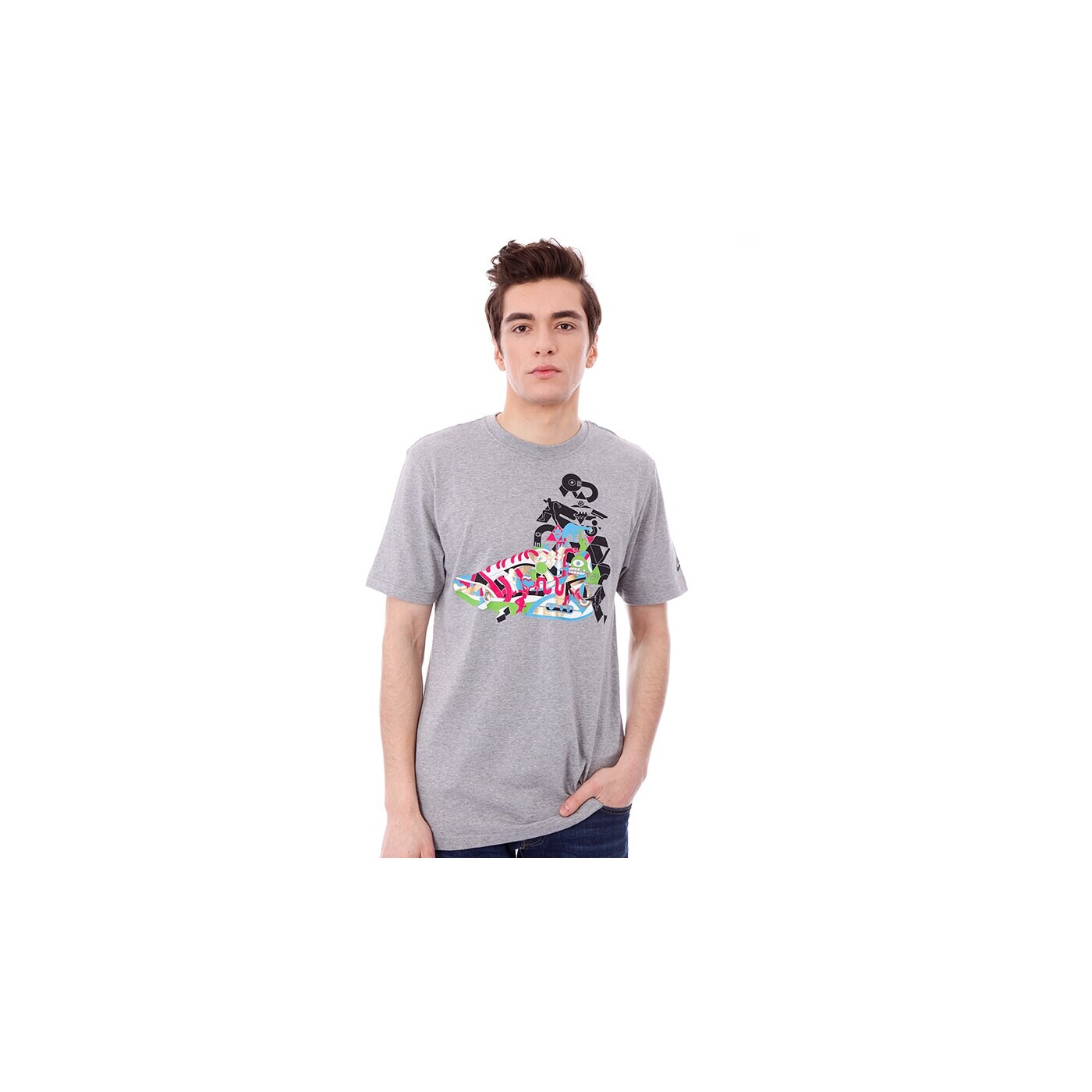 Koszulka męska NIKE T-SHIRT NEW RUN THAT 508367063 kolor szary