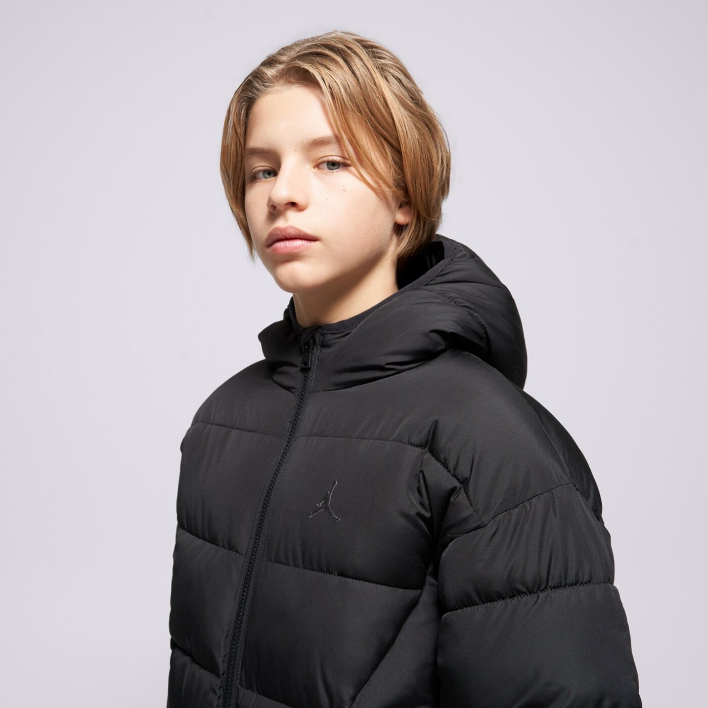 Kurtka zimowa dziecięca JORDAN KURTKA ZIMOWA M J BROOKLYN PUFFER B 95f014-023 kolor czarny