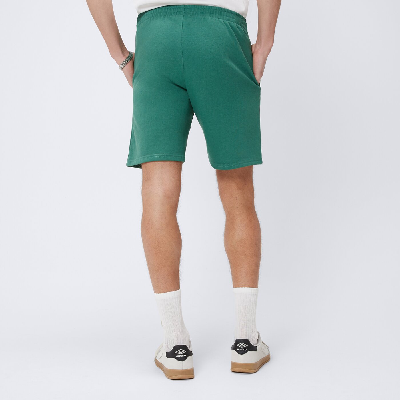 Spodenki męskie UMBRO SZORTY FLEECE SHORT 66414u-llw kolor zielony