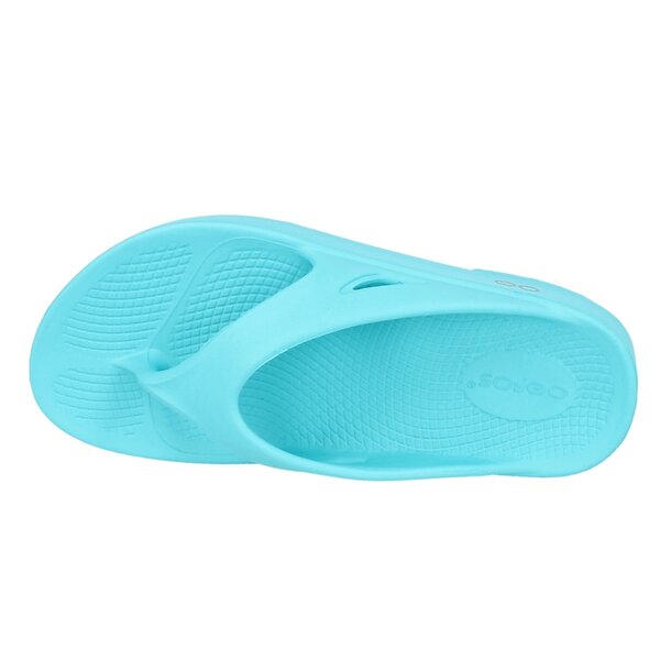 Klapki damskie OOFOS OORIGINAL THONG 1000aquaw kolor niebieski