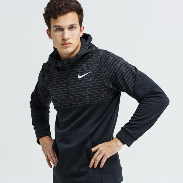 Bluza męska NIKE BLUZA M NK THRMA HD AOP 3 bv3871010 kolor czarny