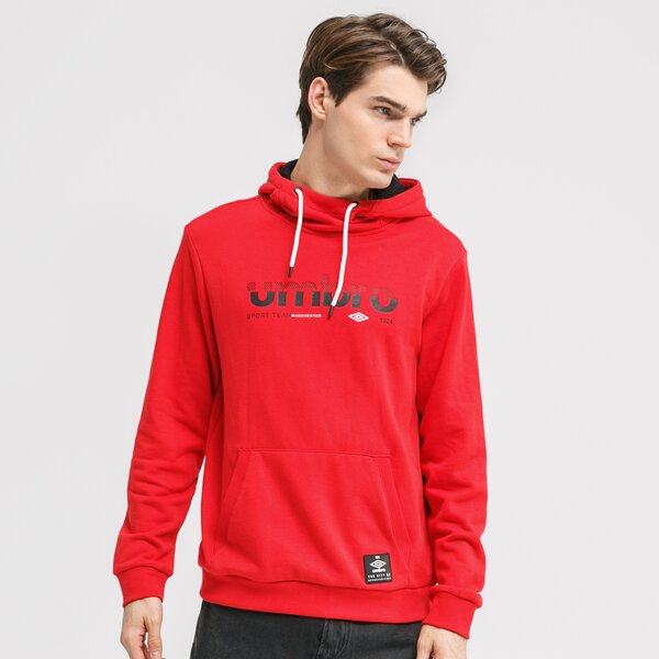 Bluza męska UMBRO BLUZA Z KAPTUREM WILLIS ul320blm08002 kolor czerwony