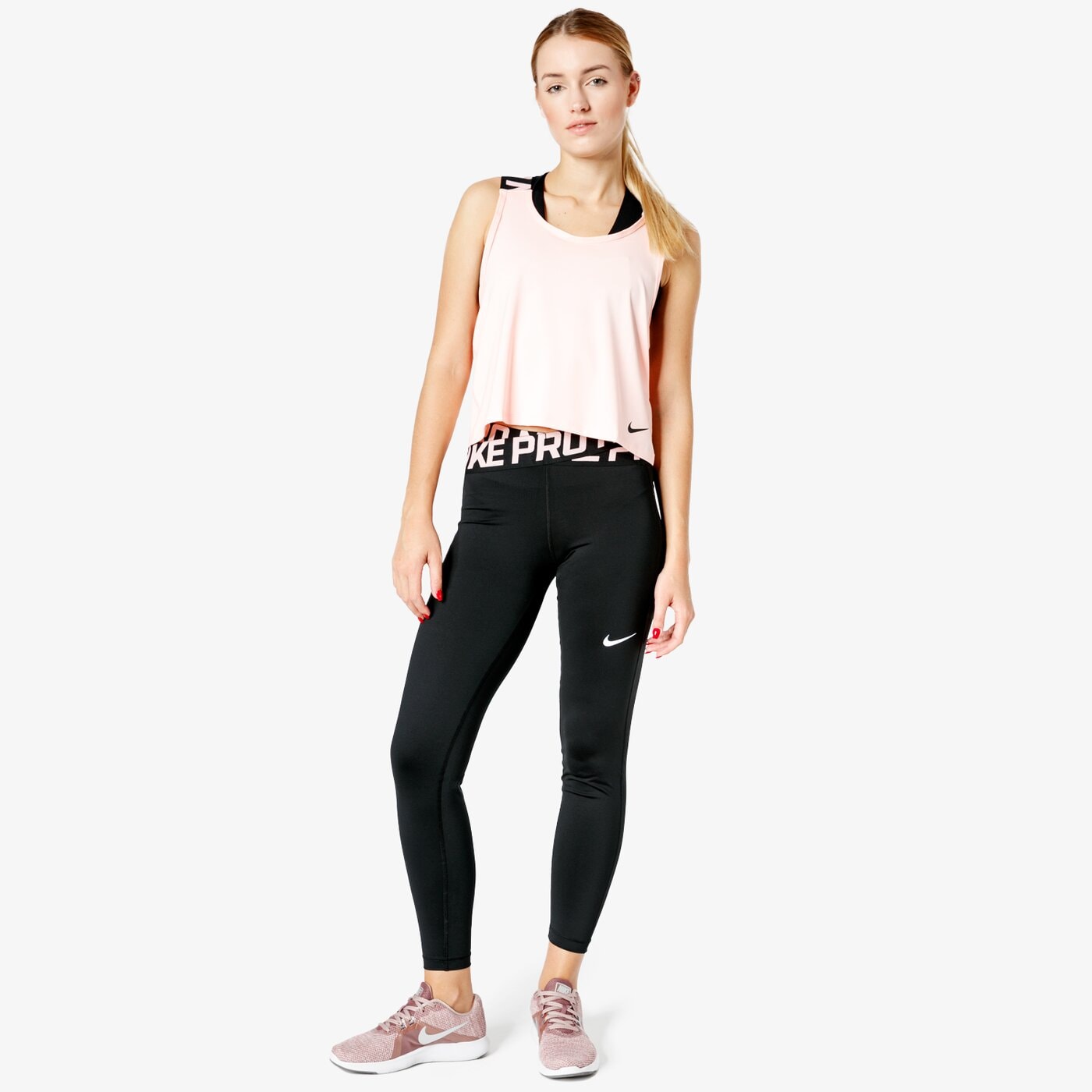 Top damski NIKE TANK INTERTWIST aj3921646 kolor różowy
