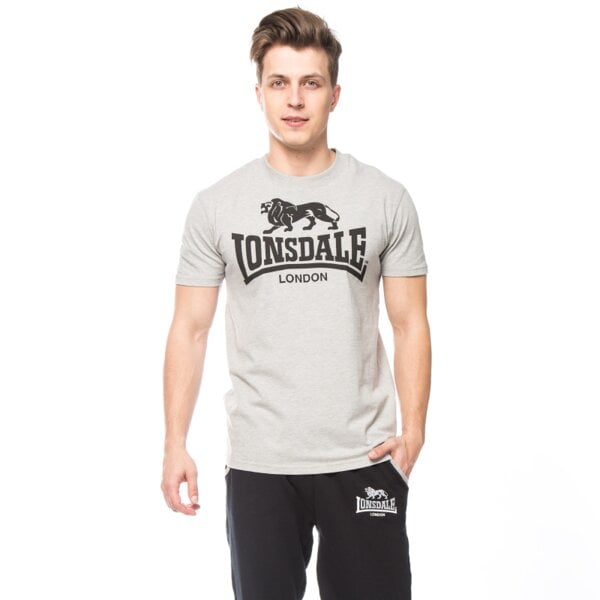 Koszulka męska LONSDALE T-SHIRT LOGO 1190831004 kolor szary