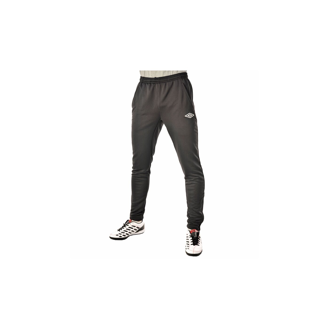 Spodnie dresowe męskie UMBRO SPODNIE TAPERED KNITTED TRAINING PANT 61366u090 kolor czarny