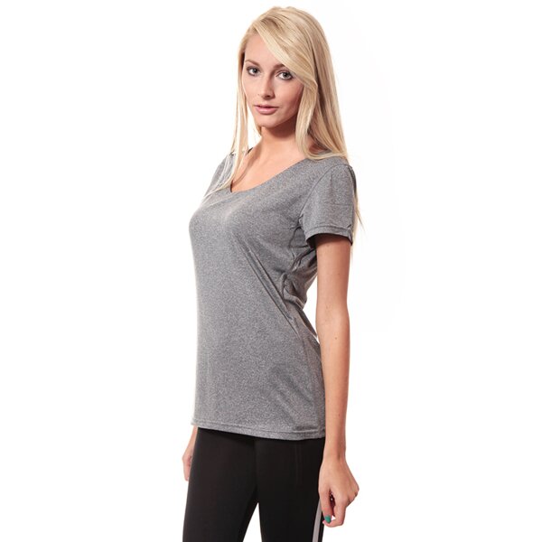 Koszulka damska LOTTO T-SHIRT PARADISE lo34tsd01001 kolor szary