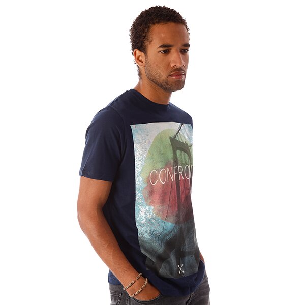 Koszulka męska CONFRONT T-SHIRT PAD cf33tsm12538 kolor granatowy