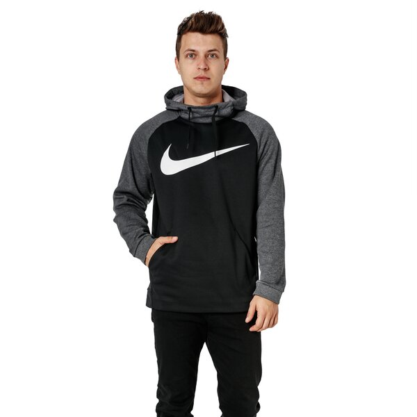 Bluza męska NIKE BLUZA THRMA HD SWOOSH ESS 931991-010 kolor czarny