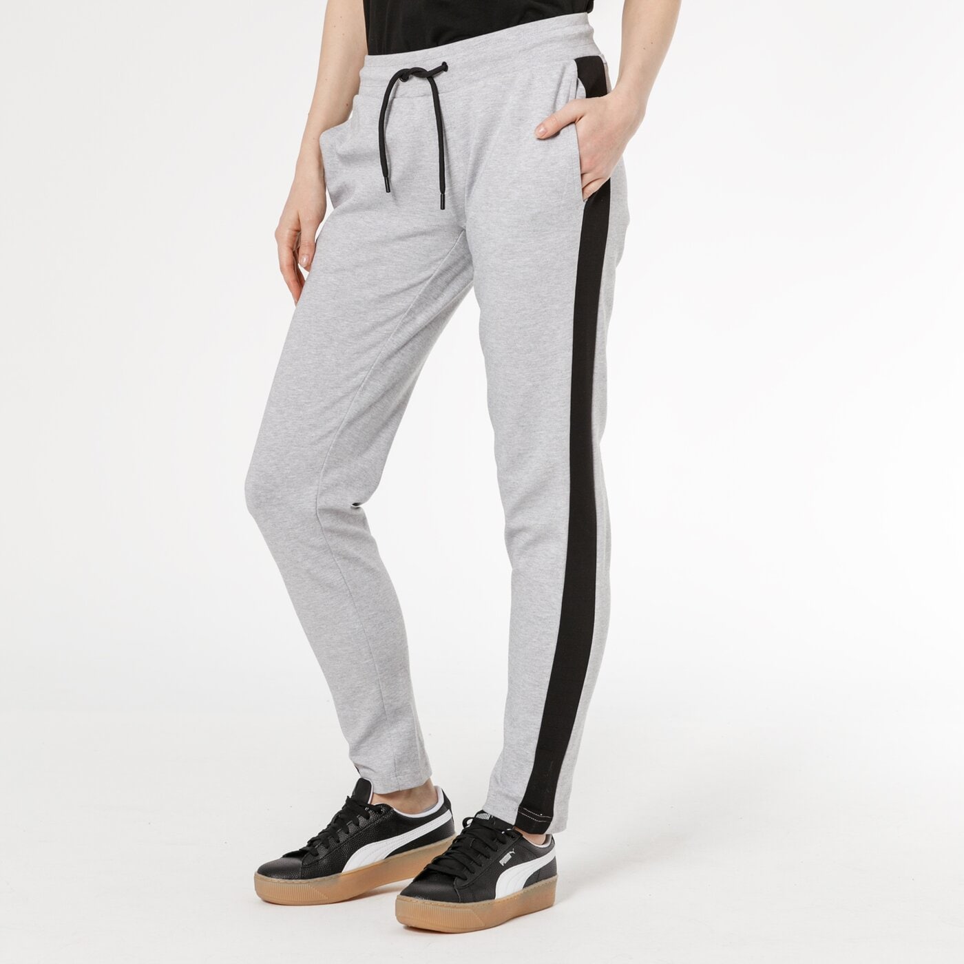 Spodnie dresowe damskie LOTTO SPODNIE ALTAMURA lo19spd19001 kolor szary