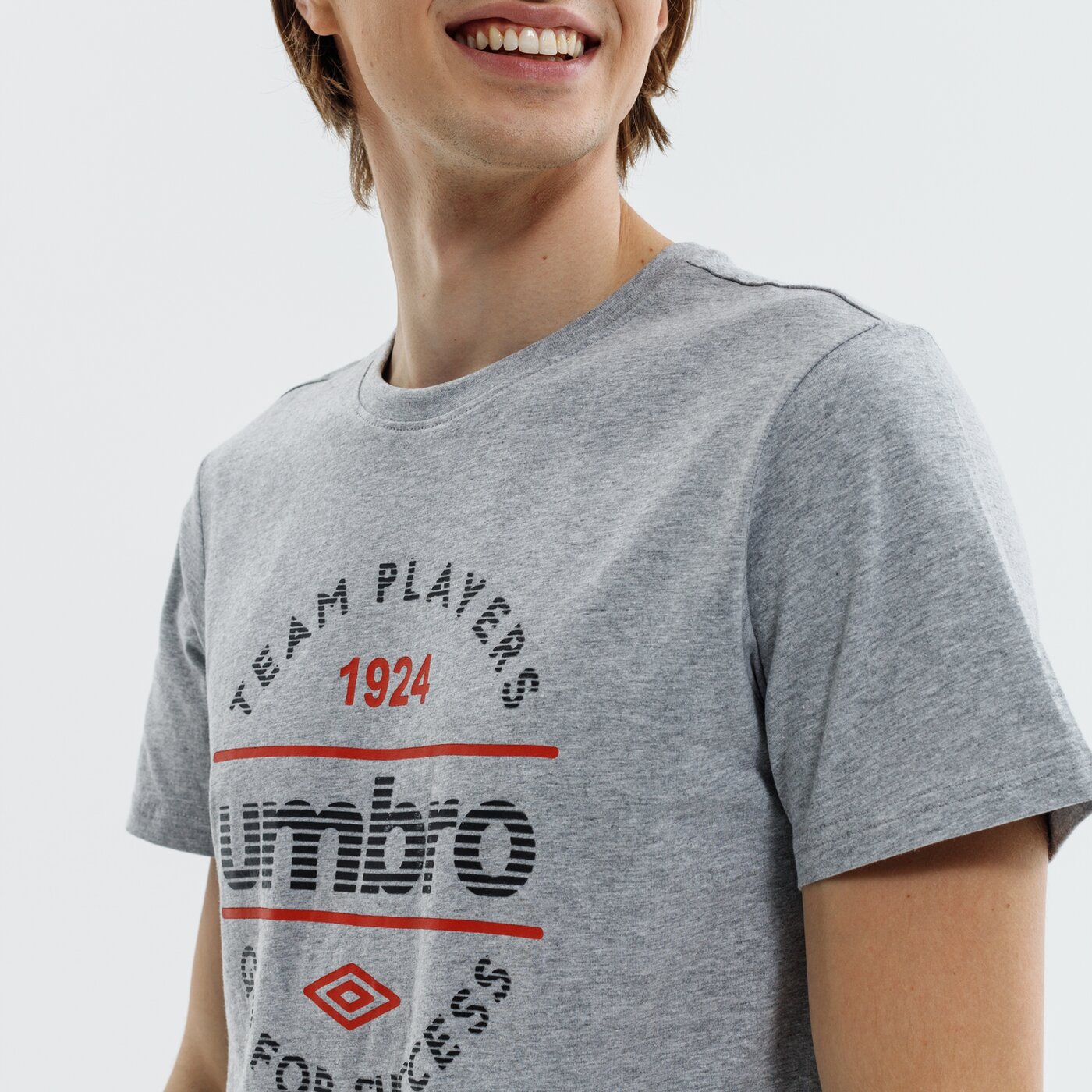 Koszulka męska UMBRO T-SHIRT FENNO ul321tsm04001 kolor szary