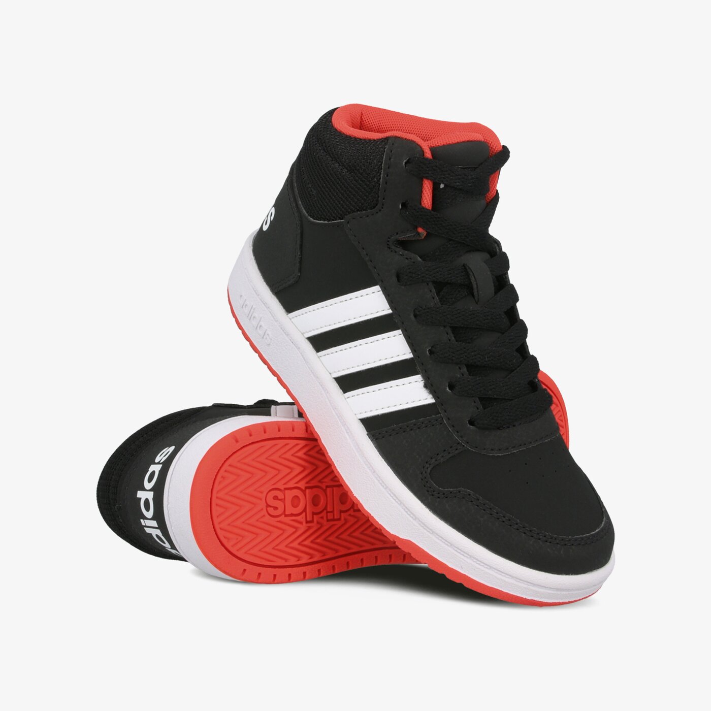 Buty dziecięce ADIDAS HOOPS MID 2.0 K b75743 kolor czarny