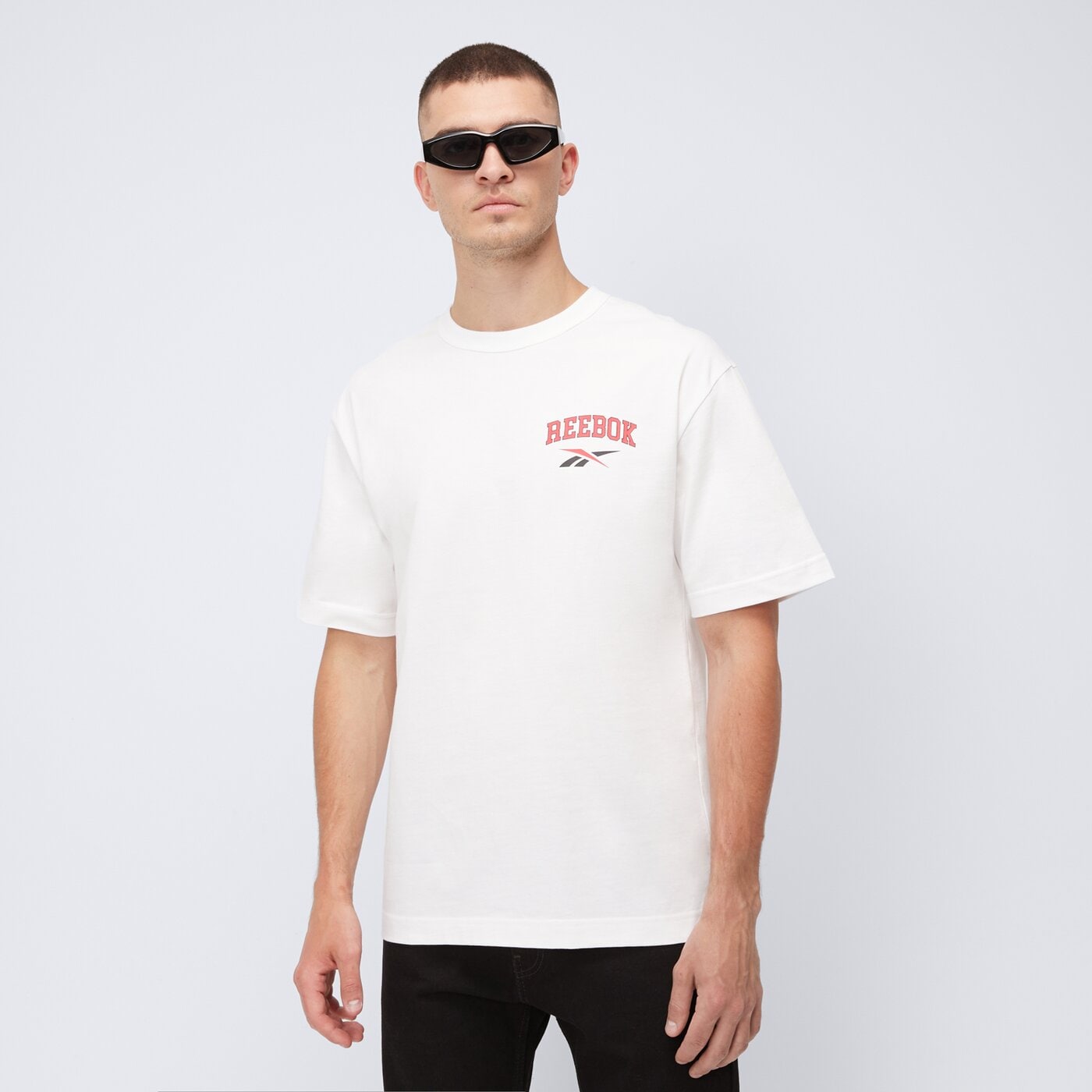 Koszulka męska REEBOK T-SHIRT GS HS GUARANTEED TEE 100218838 kolor biały