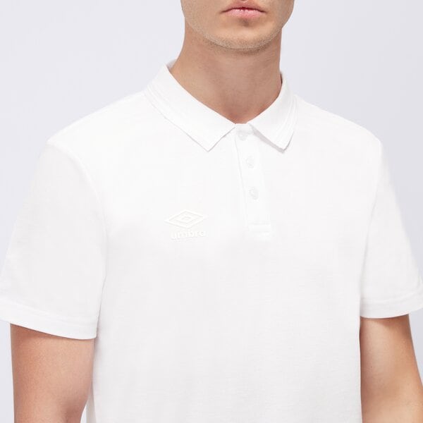 Koszulka polo męska UMBRO POLO ESS ul125pom90002 kolor biały