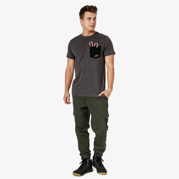Koszulka męska FEEWEAR T-SHIRT SS LOLLIPOP fw38tsm59001 kolor szary