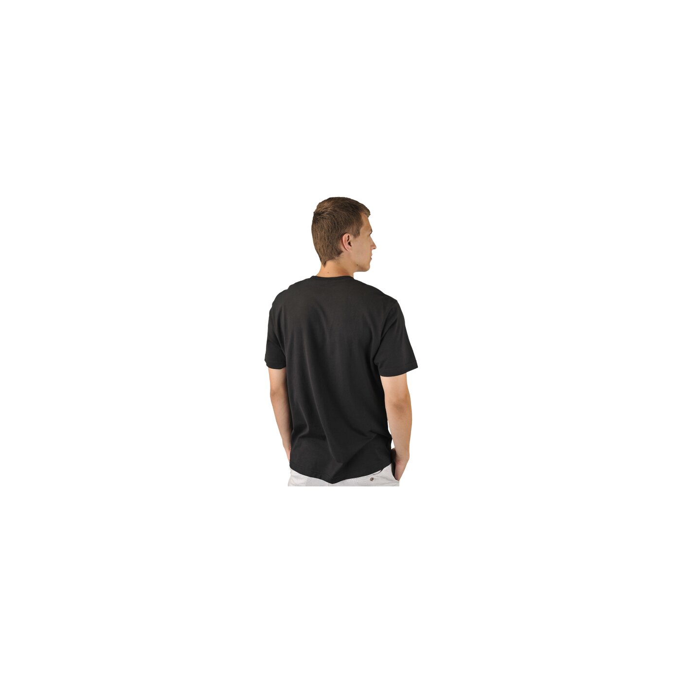 Koszulka męska NIKE T-SHIRT BIG SWOOSH BLACK 429671010 kolor czarny