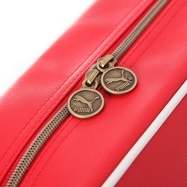 Torba sportowa damska PUMA TORBA CAMPUS REPORTER HAUTE RED-SILVER BIRCH 7174408 kolor czerwony