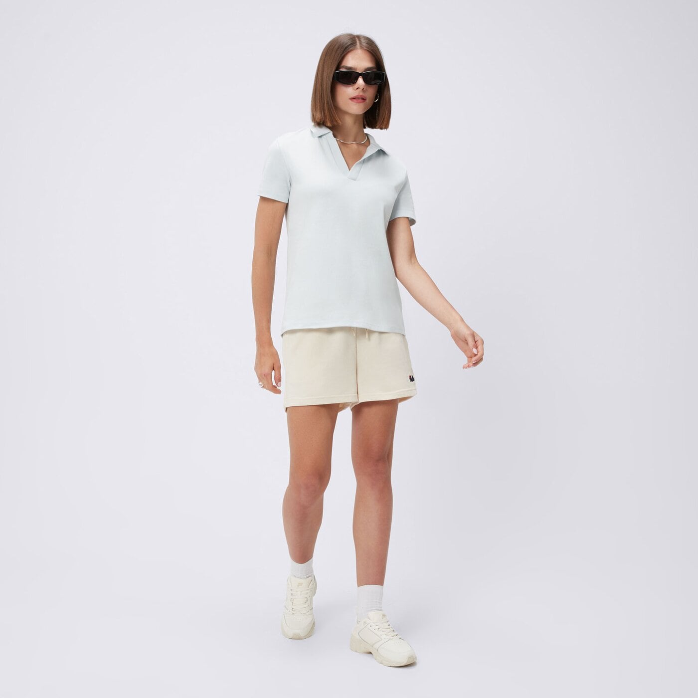 Spodenki damskie FILA SZORTY BERENICE FT ss25spw006760 kolor beżowy