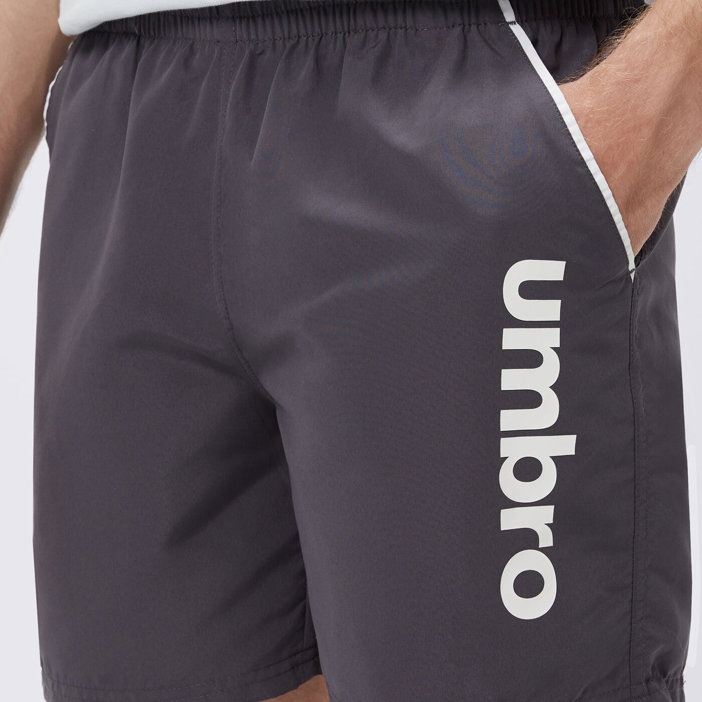 Spodenki męskie UMBRO SZORTY JETT ul125szm90002 kolor szary