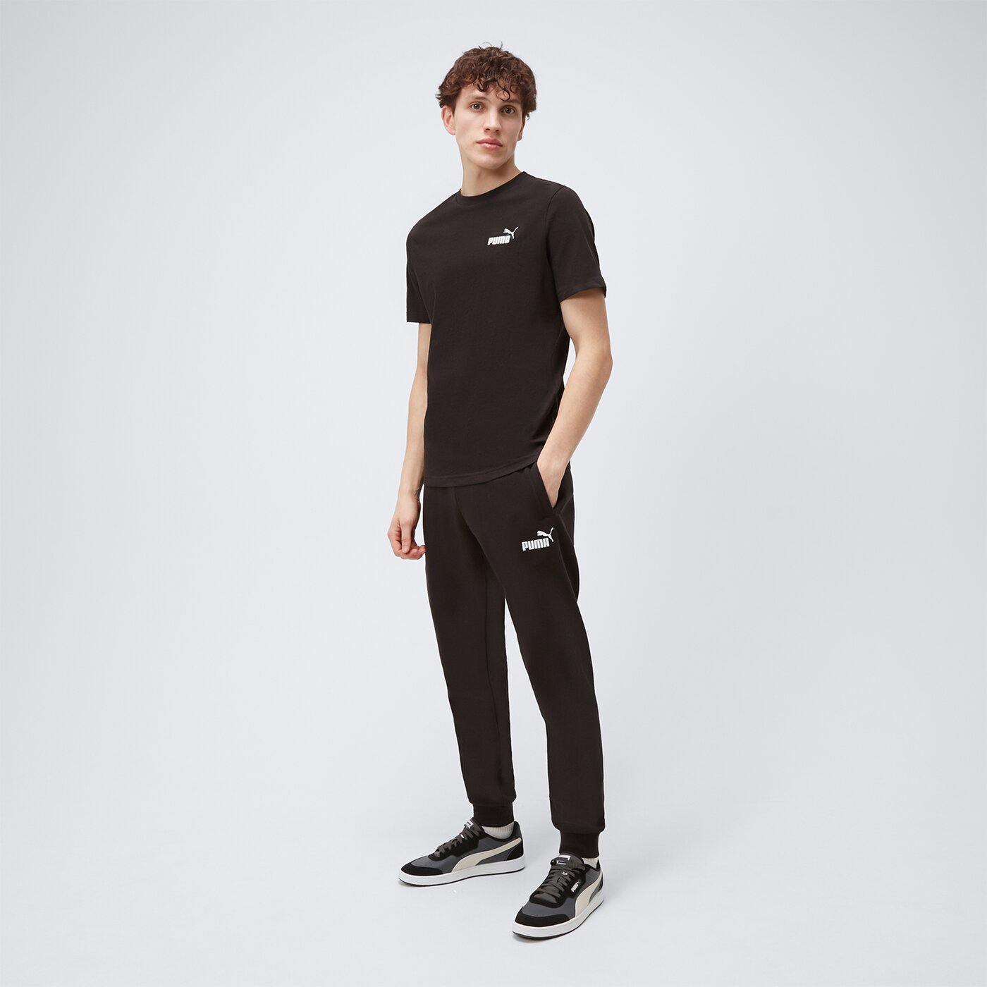 Spodnie dresowe męskie PUMA SPODNIE PUMA POWER FL CL 675915 01 kolor czarny