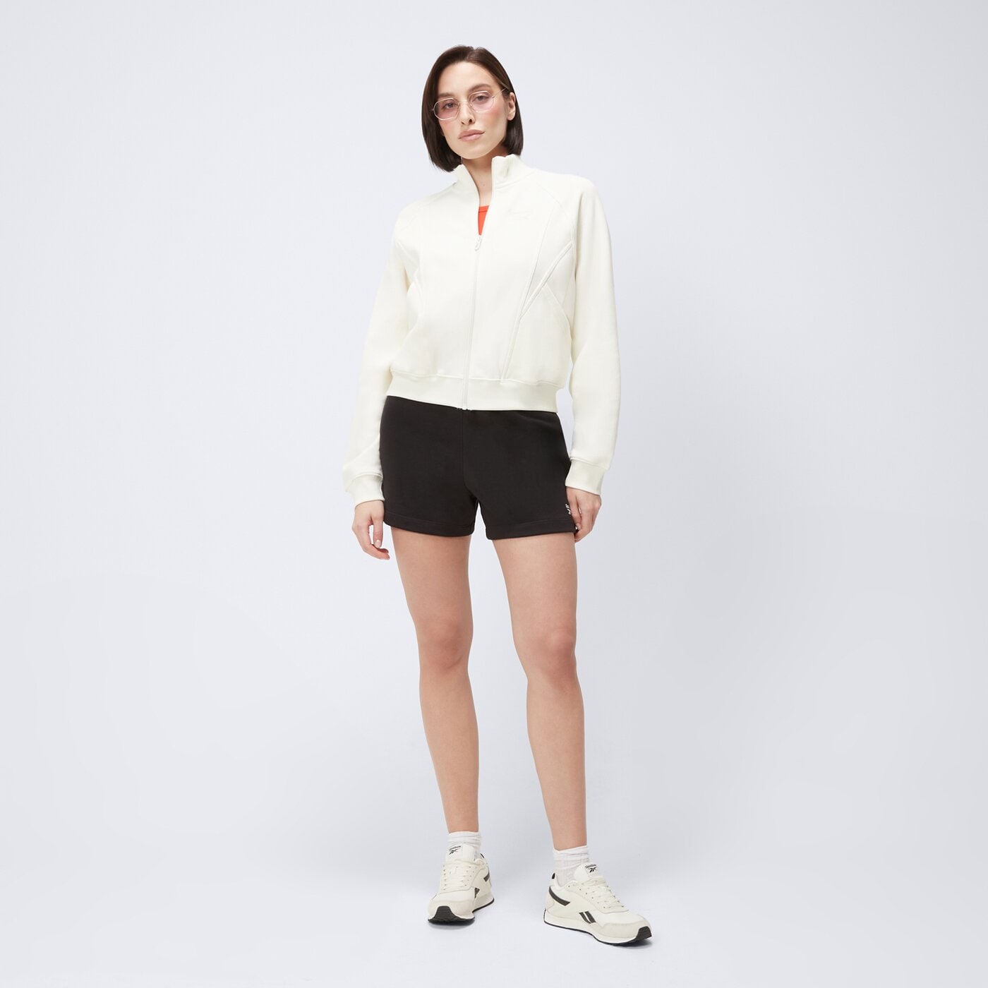 Bluza damska REEBOK BLUZA ROZPINANA ICON ELEMENTS FT FZ 100214105 kolor biały