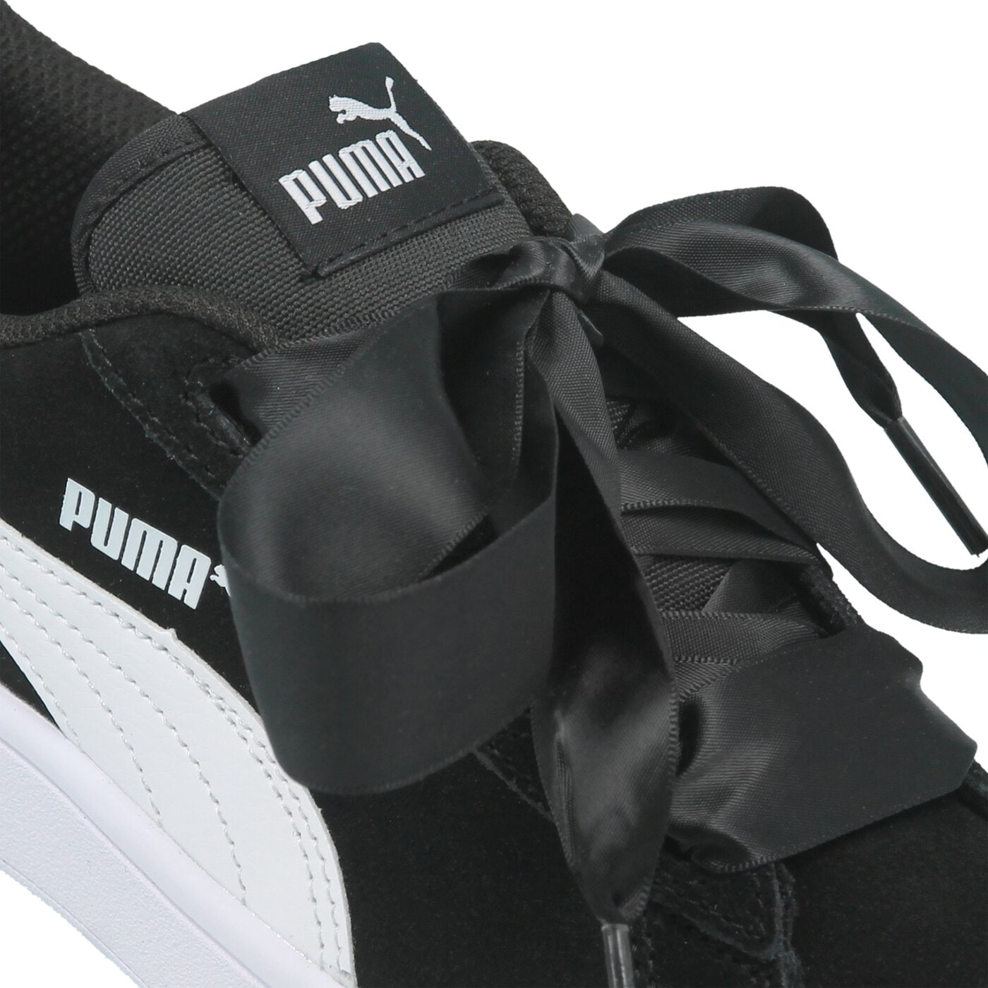 Buty dziecięce PUMA SMASH V2 RIBBON JR 36600301 kolor czarny