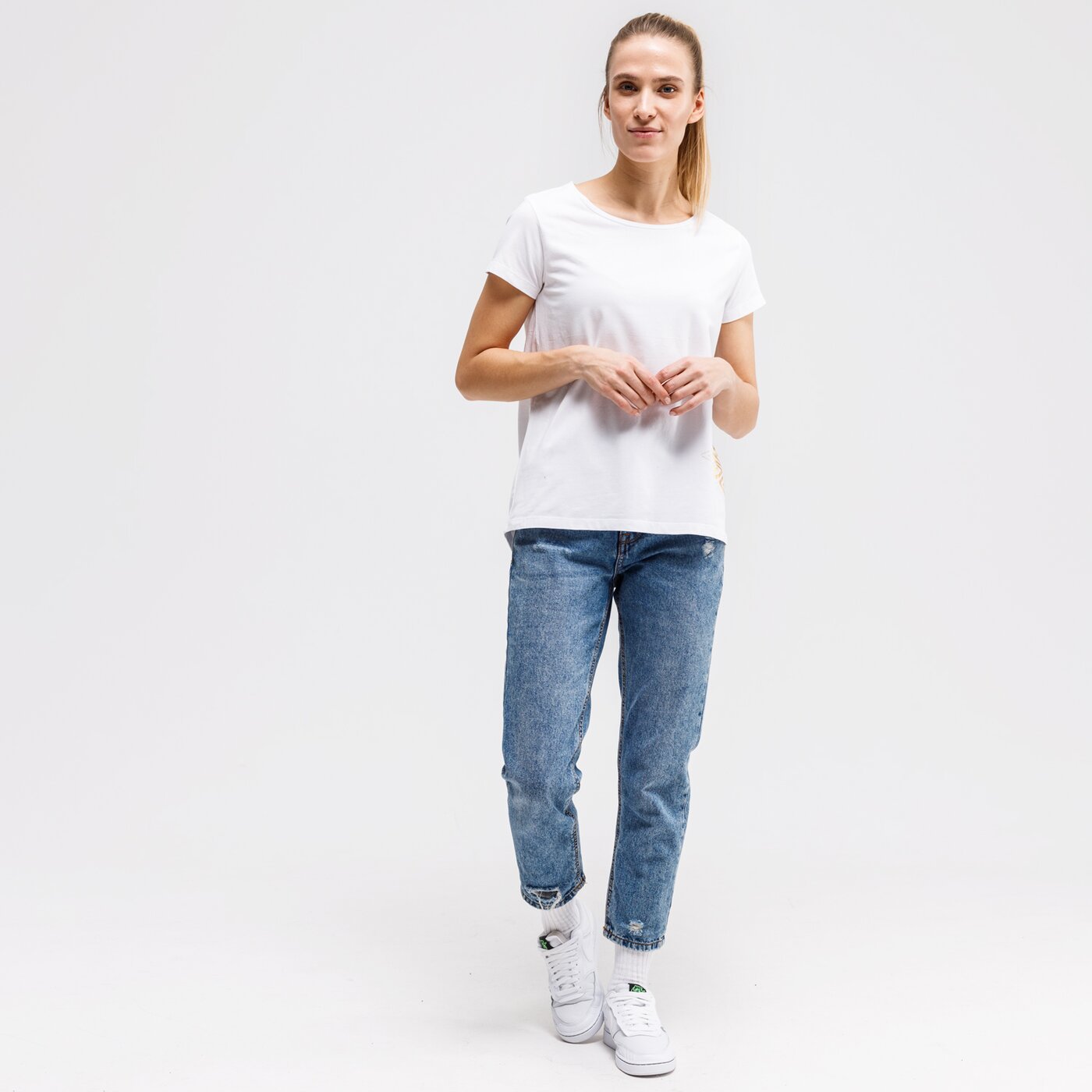 Koszulka damska UMBRO T-SHIRT JOSEPHINE ul121tsd49001 kolor biały