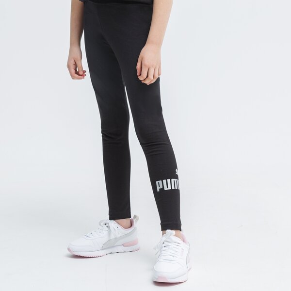 Spodnie dziecięce PUMA LEGGINGS ESS+ LOGO G 587050 01 kolor czarny