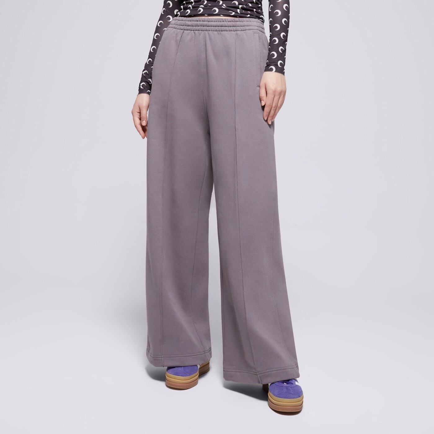 Spodnie dresowe damskie ADIDAS SPODNIE P ESS PANTS iy9711 kolor szary