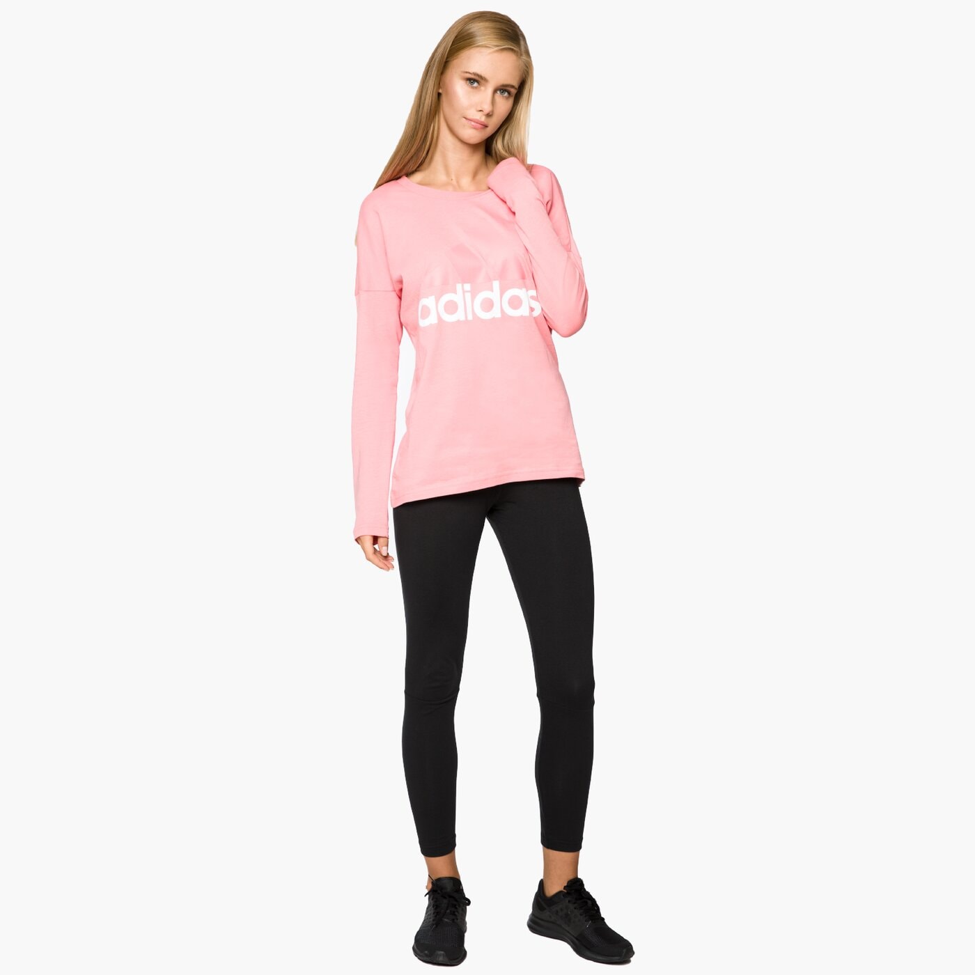 Spodnie dresowe damskie ADIDAS SPODNIE E LIN TIGHT br2519 kolor czarny