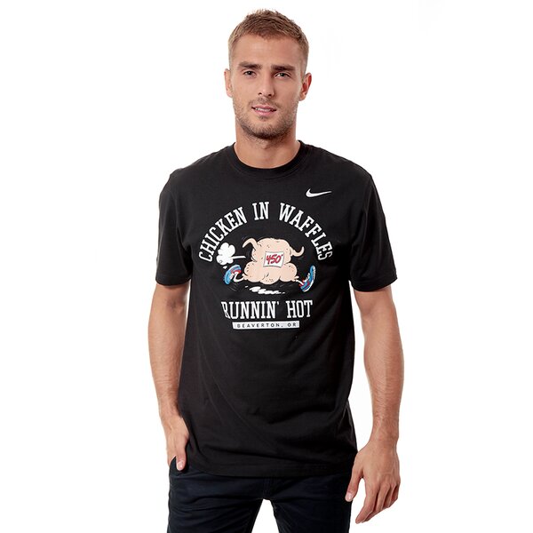 Koszulka męska NIKE T-SHIRT TEE-CHICKEN WAFFLES 631958010 kolor czarny