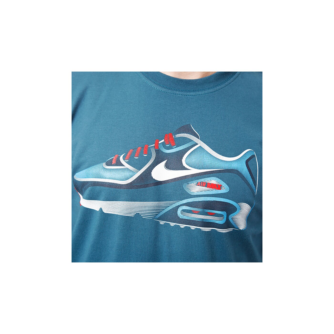 Koszulka męska NIKE T-SHIRT TEE-AIR MAX 589774388 kolor zielony