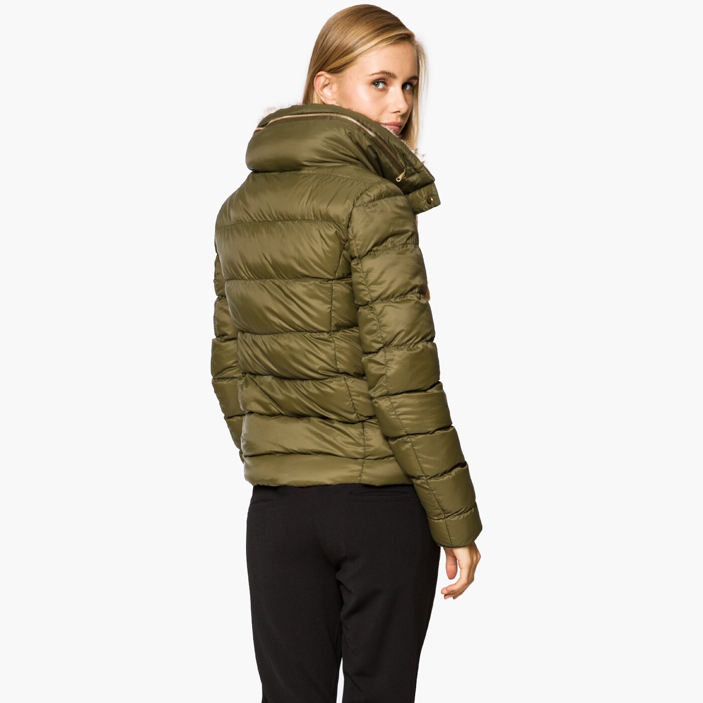 Kurtka zimowa damska FEEWEAR KURTKA ZUZI fw37kud24001 kolor khaki