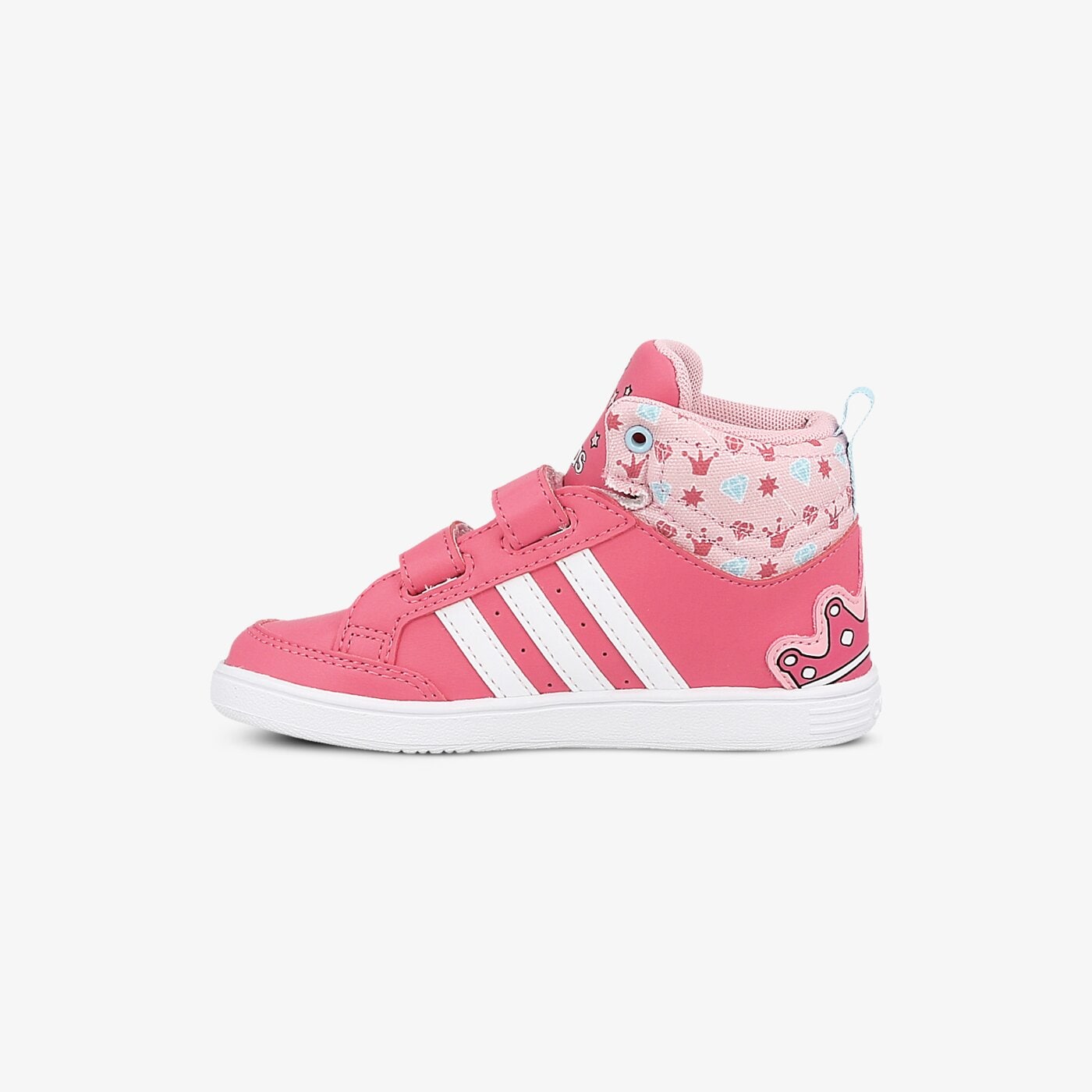 Buty dziecięce ADIDAS HOOPS CMF MID INF cg5738 kolor różowy