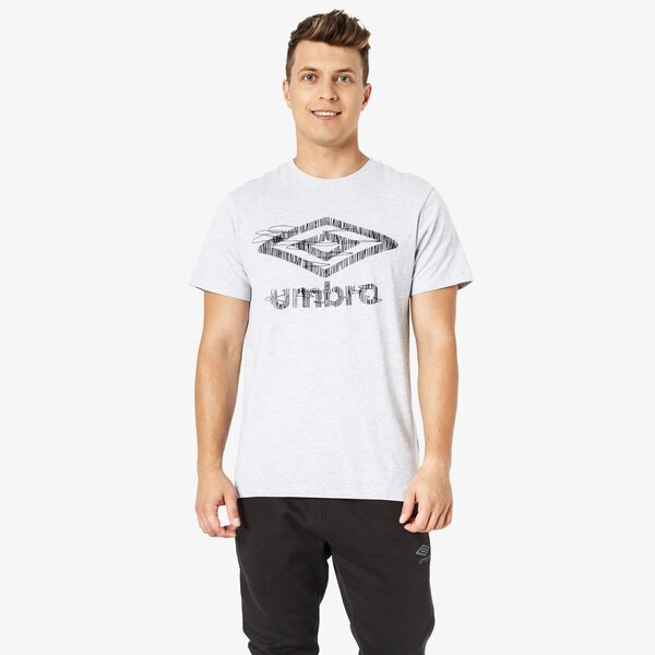 Koszulka męska UMBRO T-SHIRT SS LUSTY ul38tsm50001 kolor szary