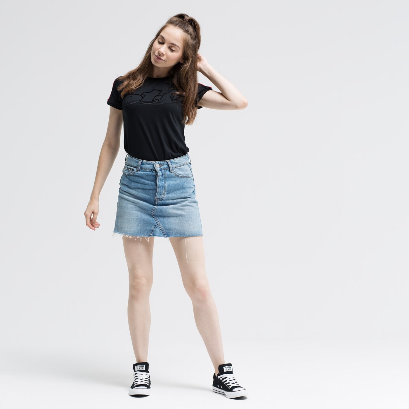 Koszulka damska LOTTO T-SHIRT SS ATHLETICA W III STP JS 211739-1cl kolor czarny