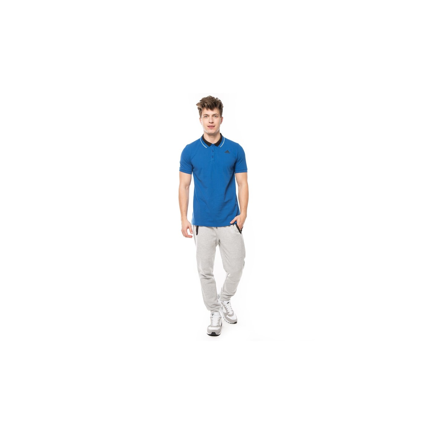 Koszulka polo męska ADIDAS POLO ESS POLO ak1757 kolor niebieski