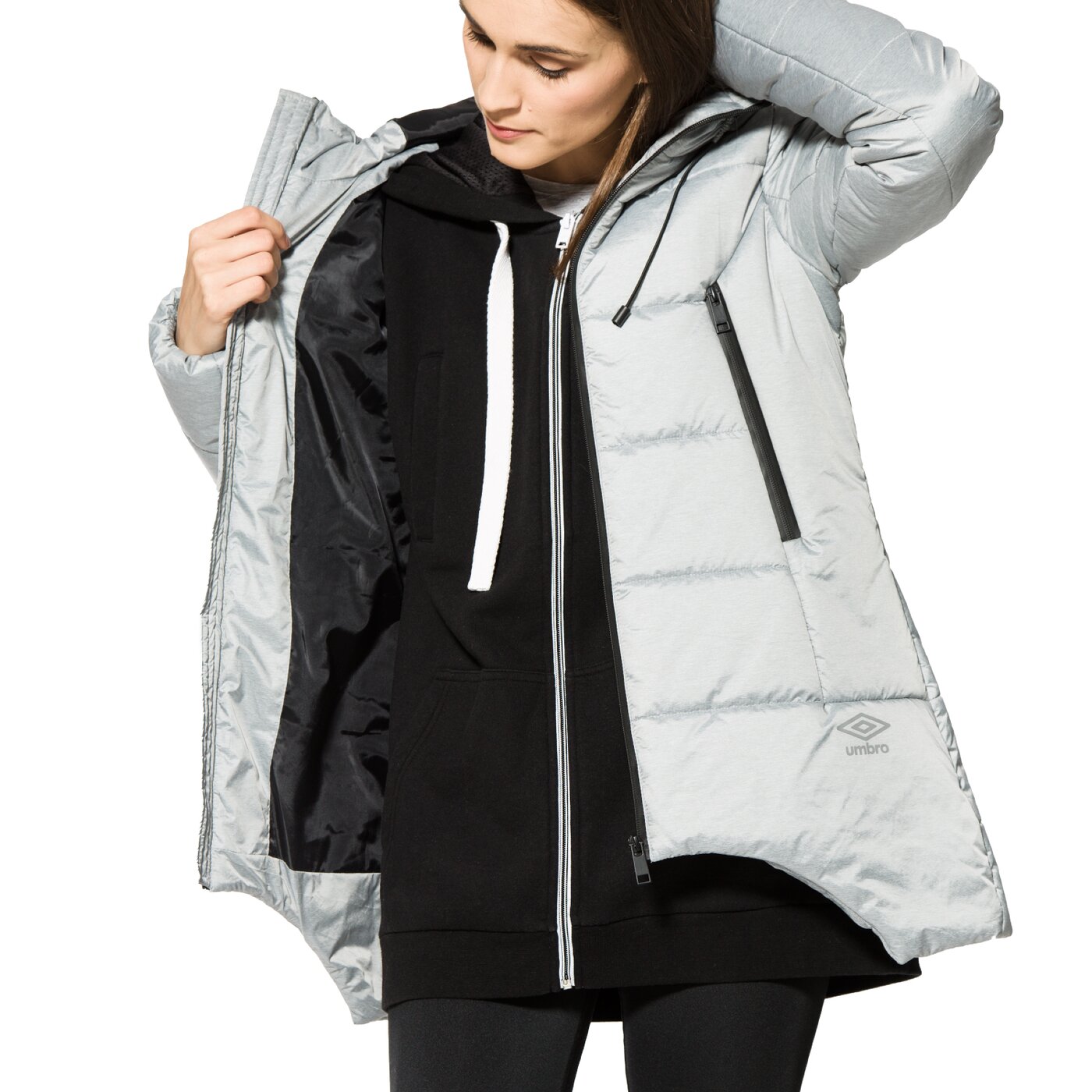 Kurtka zimowa damska UMBRO KURTKA GAROFANO ul37kud19001 kolor szary