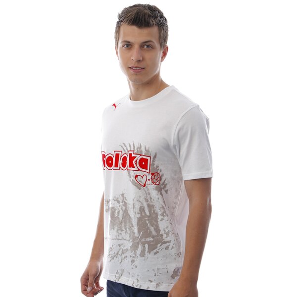 Koszulka męska PUMA T-SHIRT HUSSAR TEE 74095507 kolor biały