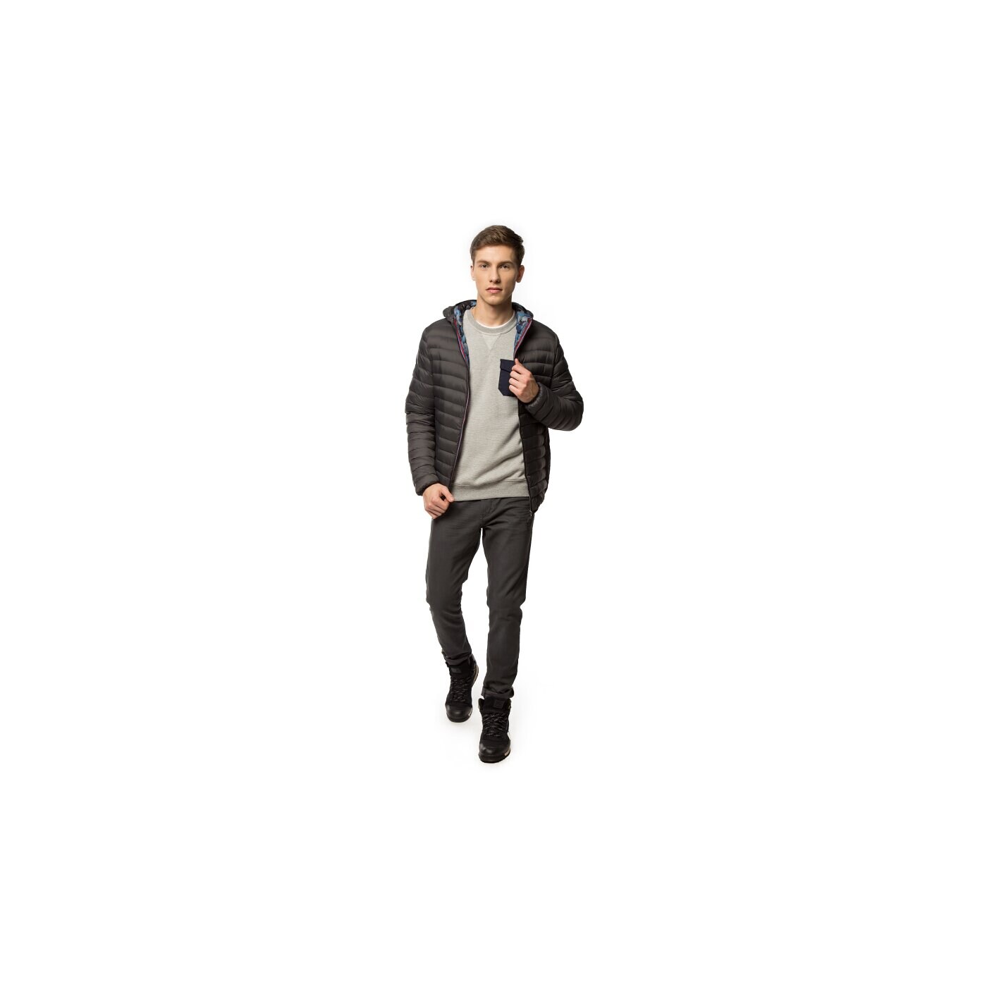 Kurtka zimowa męska FEEWEAR KURTKA OROKA fw35kum07001 kolor szary