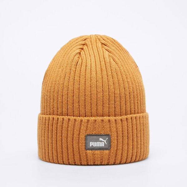 Czapka zimowa damska PUMA CZAPKA ZIMOWA PUMA CLASSIC CUFF BEANIE 2482605 kolor brązowy