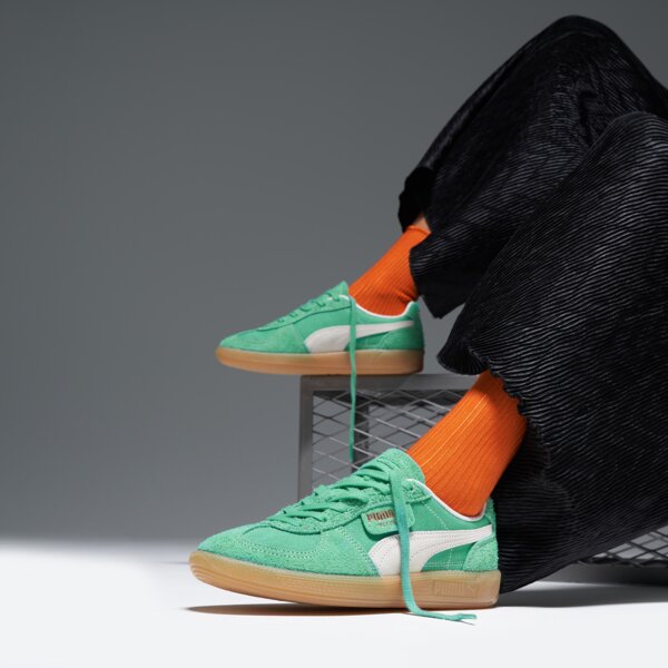 Buty sportowe damskie PUMA PALERMO VINTAGE 39684105 kolor miętowy