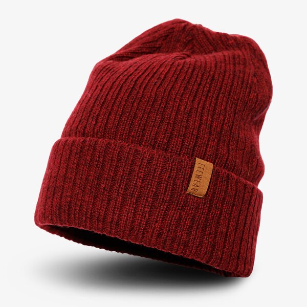 Czapka zimowa damska FEEWEAR CZAPKA GRIMSTAD fw39hat06003 kolor bordowy