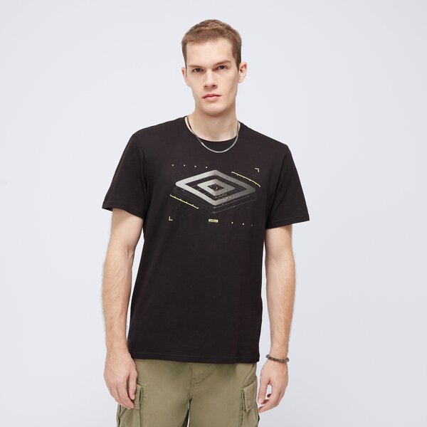 Koszulka męska UMBRO T-SHIRT DEHAY ul324tsm10001 kolor czarny