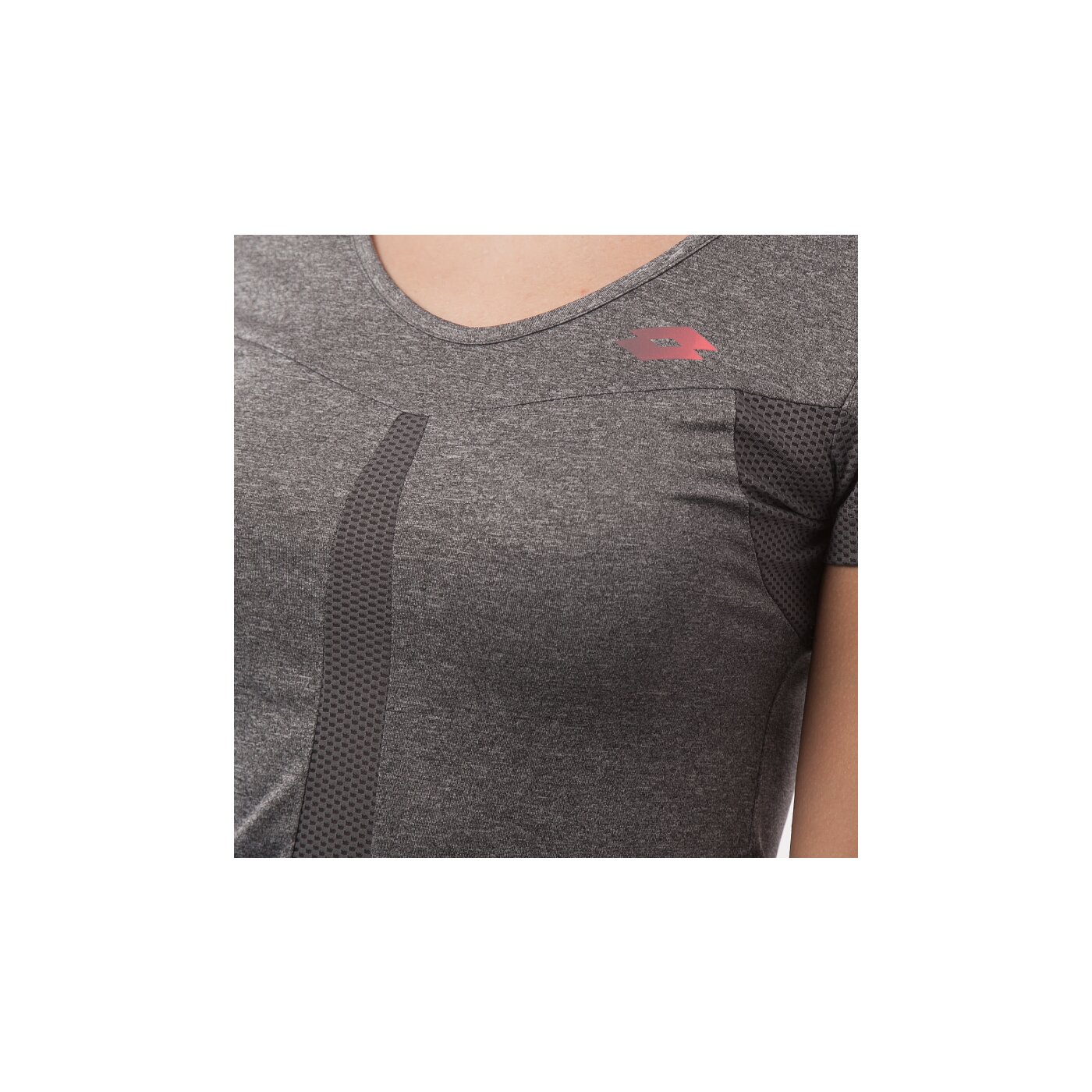 Koszulka damska LOTTO T-SHIRT ABBIE-X PL r4077 kolor szary