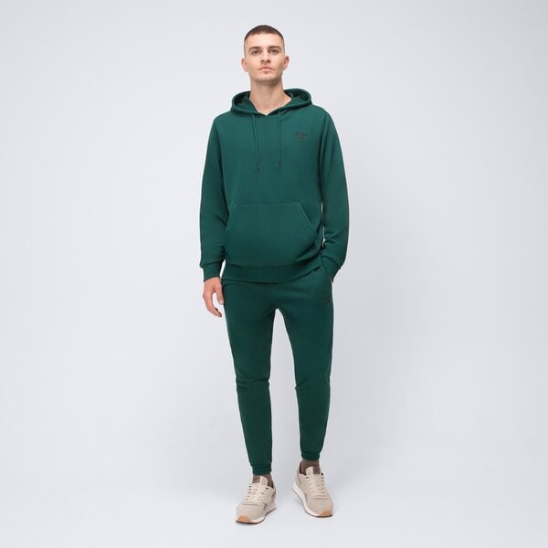 Bluza męska REEBOK BLUZA Z KAPTUREM IDENTITY SMALL LOGO FT HOODIE 100217207 kolor zielony