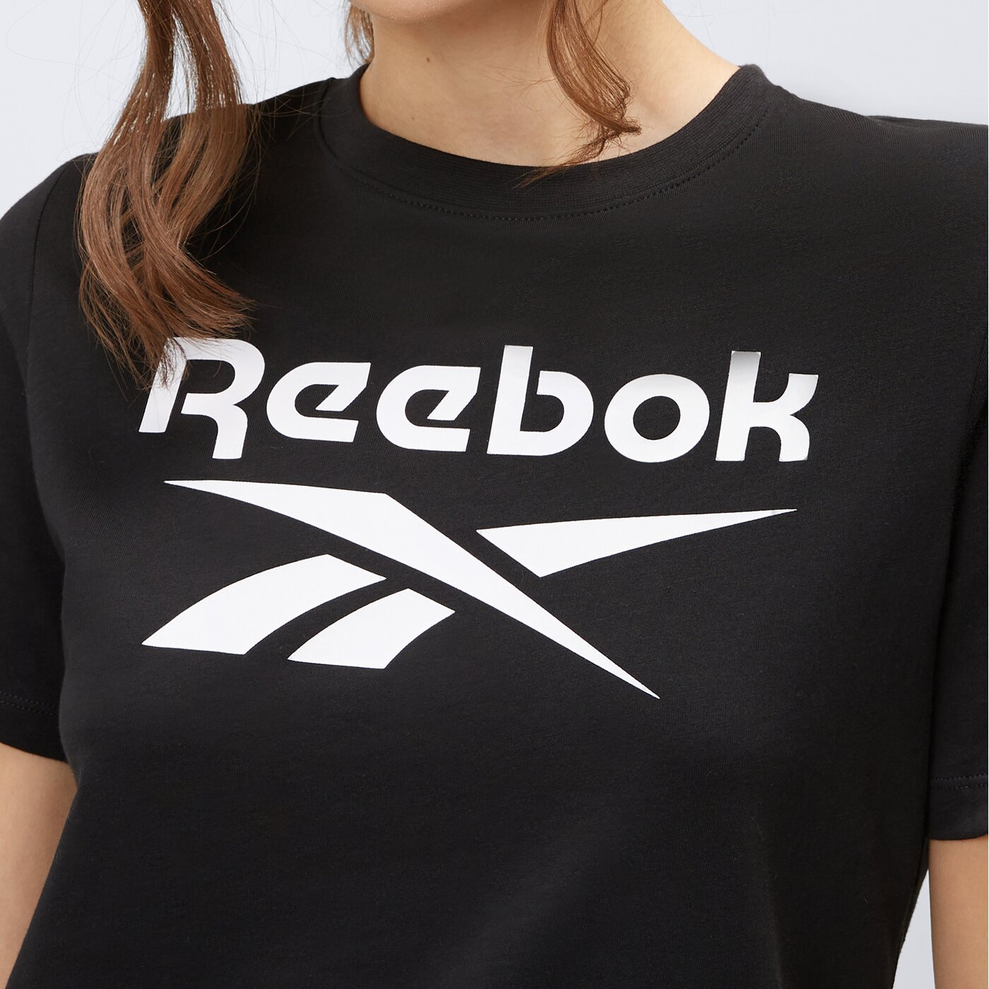 Koszulka damska REEBOK T-SHIRT REEBOK IDENTITY BIG LOGO 100034774 kolor czarny