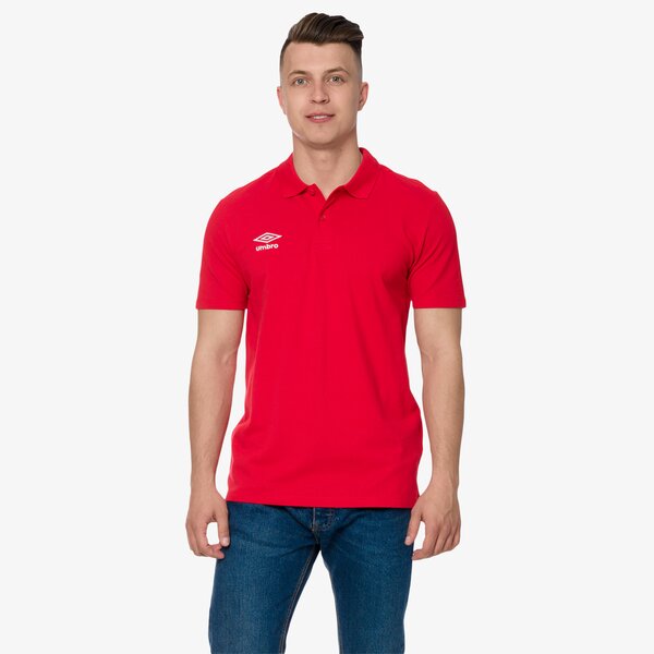 Koszulka polo męska UMBRO POLO PIQUE 64566ua54 kolor czerwony