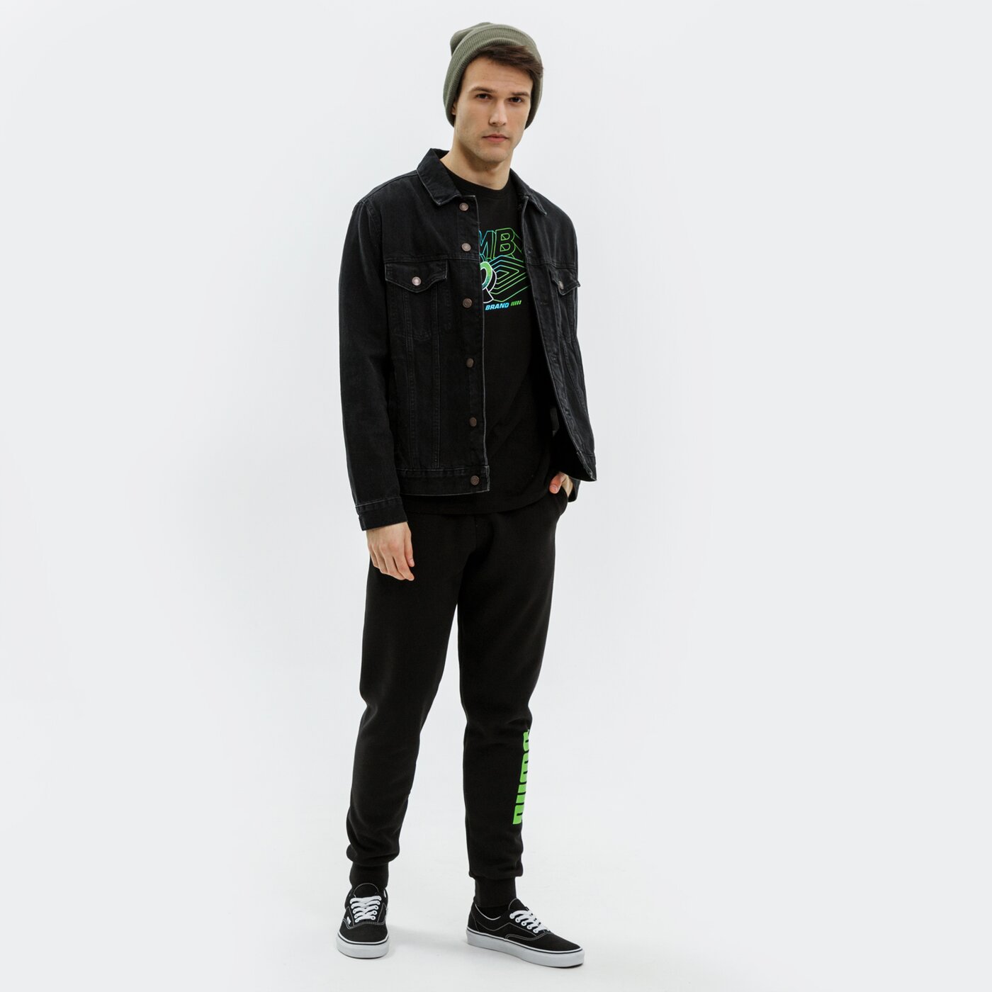 Koszulka męska UMBRO T-SHIRT DIONE ul321tsm12002 kolor czarny