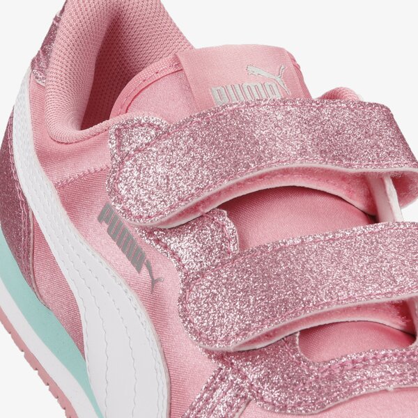 Buty dziecięce PUMA CABANA RACER GLITZ V PS 37098509 kolor różowy
