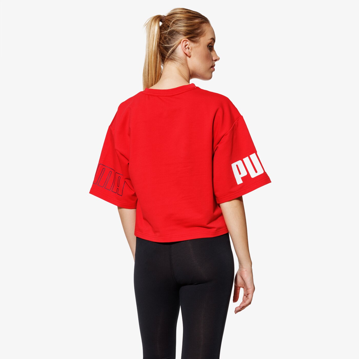 Koszulka damska PUMA T-SHIRT SS MODERN SPORT 85201712 kolor czerwony